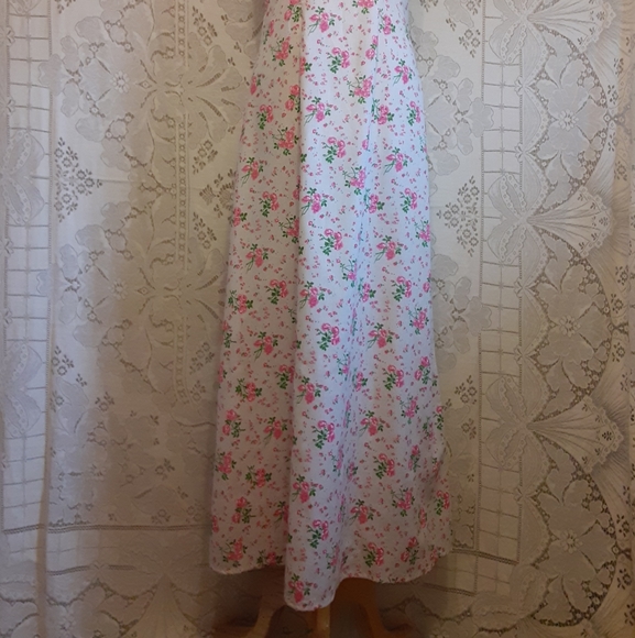 Vtg TRIVIA by CHARM of Hollywood Floral Maxi Dress - Picture 3 of 7